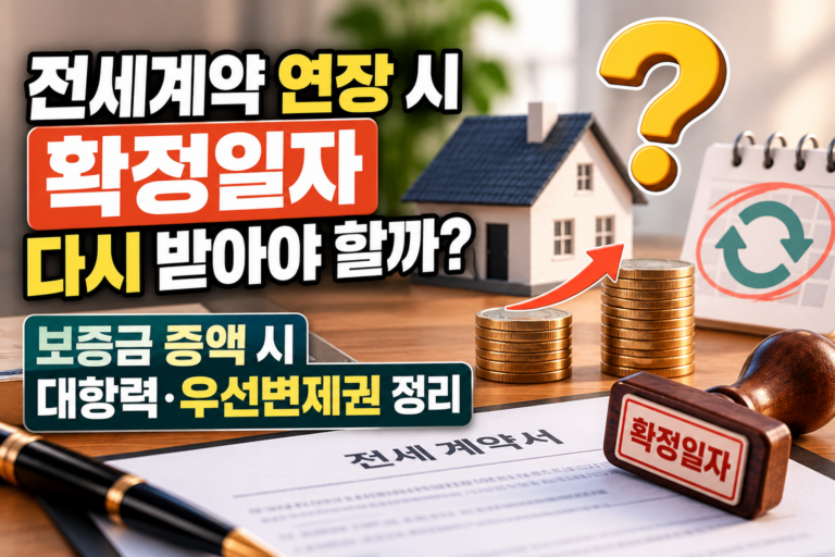 전세계약연장시확정일자받는법