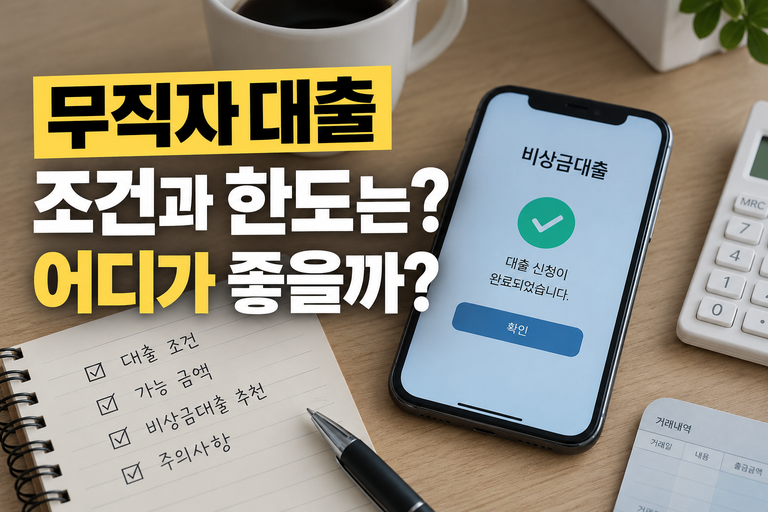 무직자 대출 조건과 한도 안내