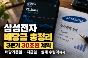 삼성전자 배당금 총정리