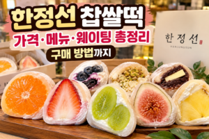 알록달록 과일 찹쌀떡 총정리