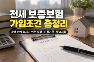 전세 보증보험 가입조건 총정리