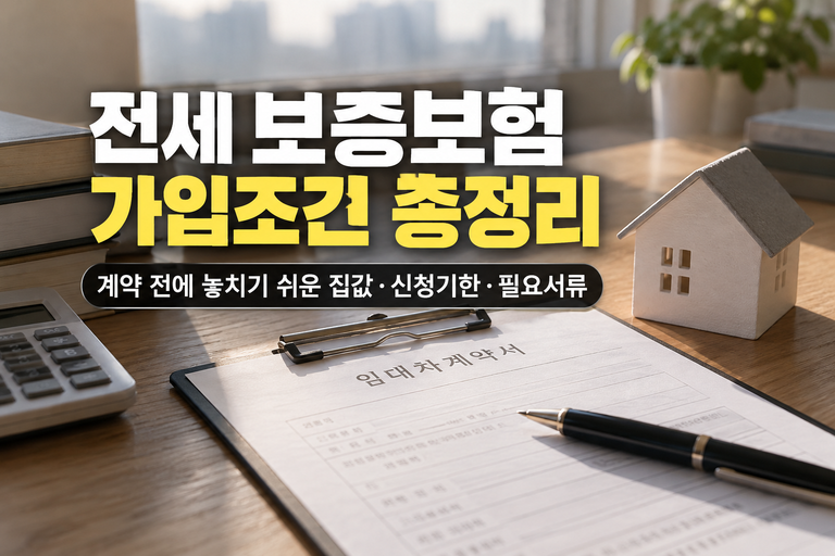 전세 보증보험 가입조건 총정리